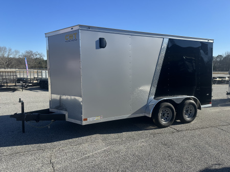 New 2026 COVERED WAGON 7X14 TANDEM AXLE ENCLOSED TRAILER WITH TWO TONE POLYCORE