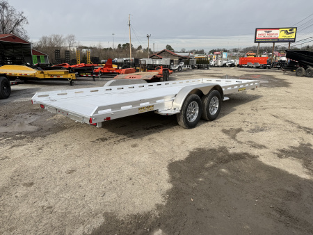 New 2026 Aluma 8020TA-EL-R-RTD 15" SILVER EGL WHEELS Utility Trailer