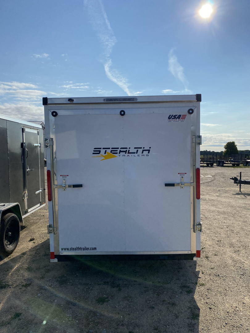 New 2025 STEALTH 6X12 Cargo / Enclosed Trailer WHITE