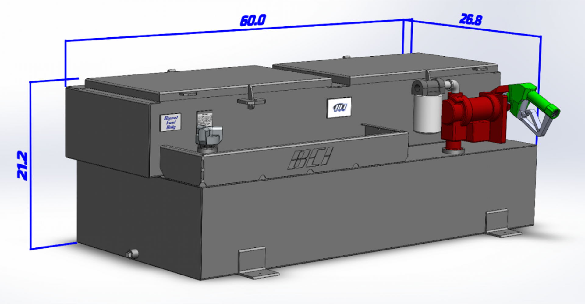 New 2026 BCI Fabrication FTB70-10 Toolbox/Fuel Tank Combo