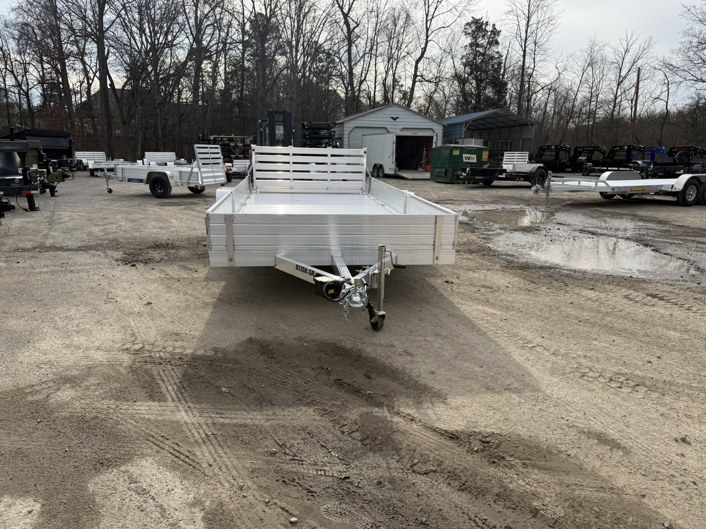 New 2026 Aluma 8115H-S-EL-R-BT-SR BRAKES SOLID FRT/SIDES Utility Trailer