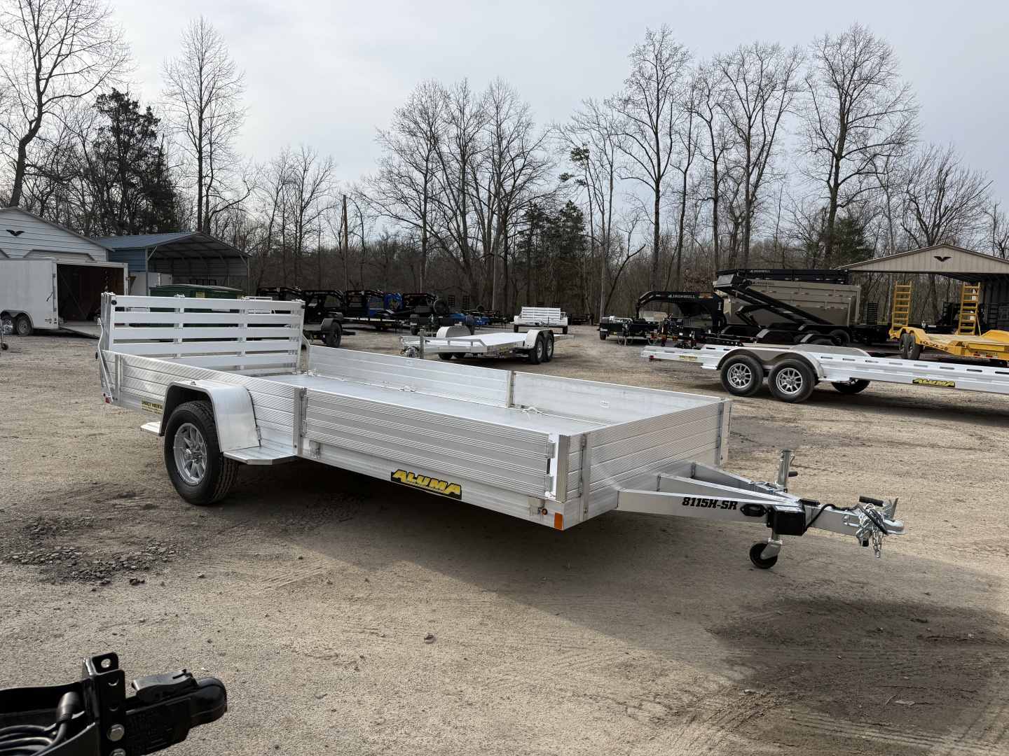 New 2026 Aluma 8115H-S-EL-R-BT-SR BRAKES SOLID FRT/SIDES Utility Trailer