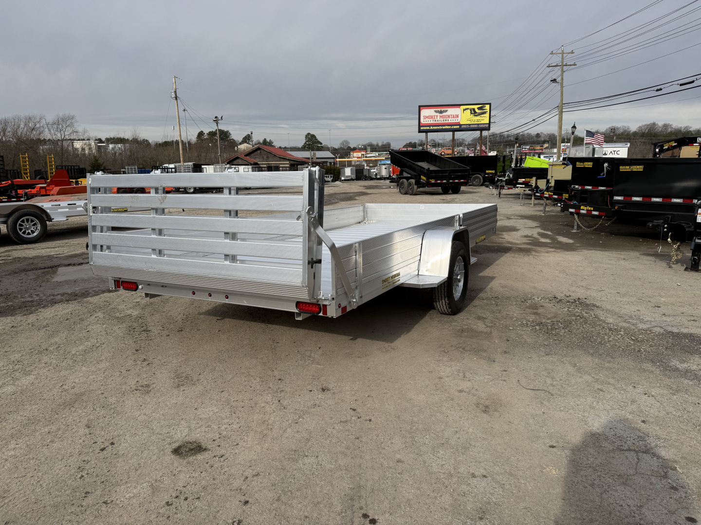 New 2026 Aluma 8115H-S-EL-R-BT-SR BRAKES SOLID FRT/SIDES Utility Trailer