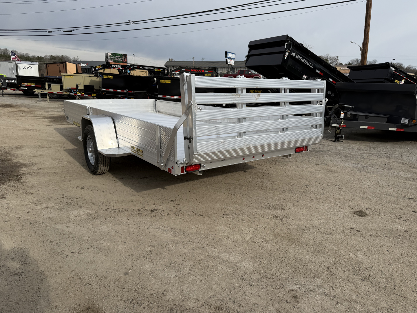 New 2026 Aluma 8115H-S-EL-R-BT-SR BRAKES SOLID FRT/SIDES Utility Trailer