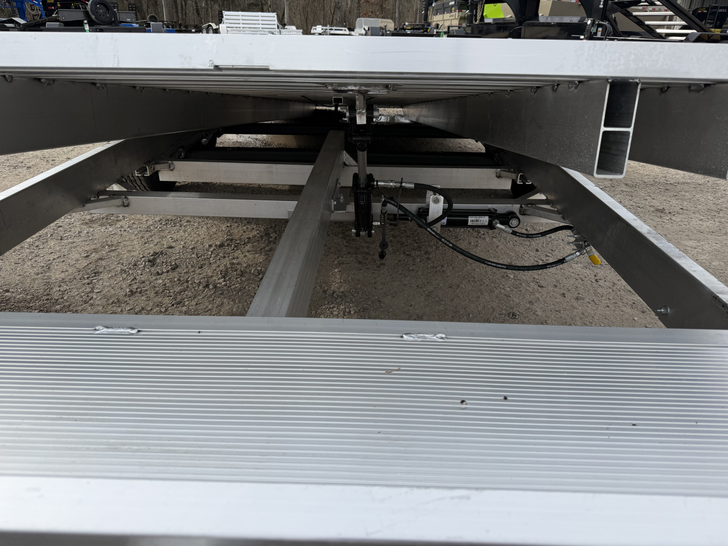 New 2026 Aluma 8220H-TILT-TA-EL-RTD 15" SILVER EAGLE WHEELS Car Hauler