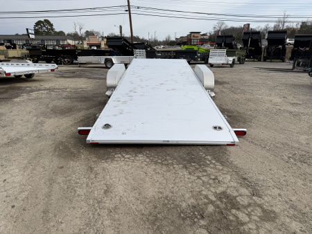New 2026 Aluma 8220H-TILT-TA-EL-RTD 15" SILVER EAGLE WHEELS Car Hauler