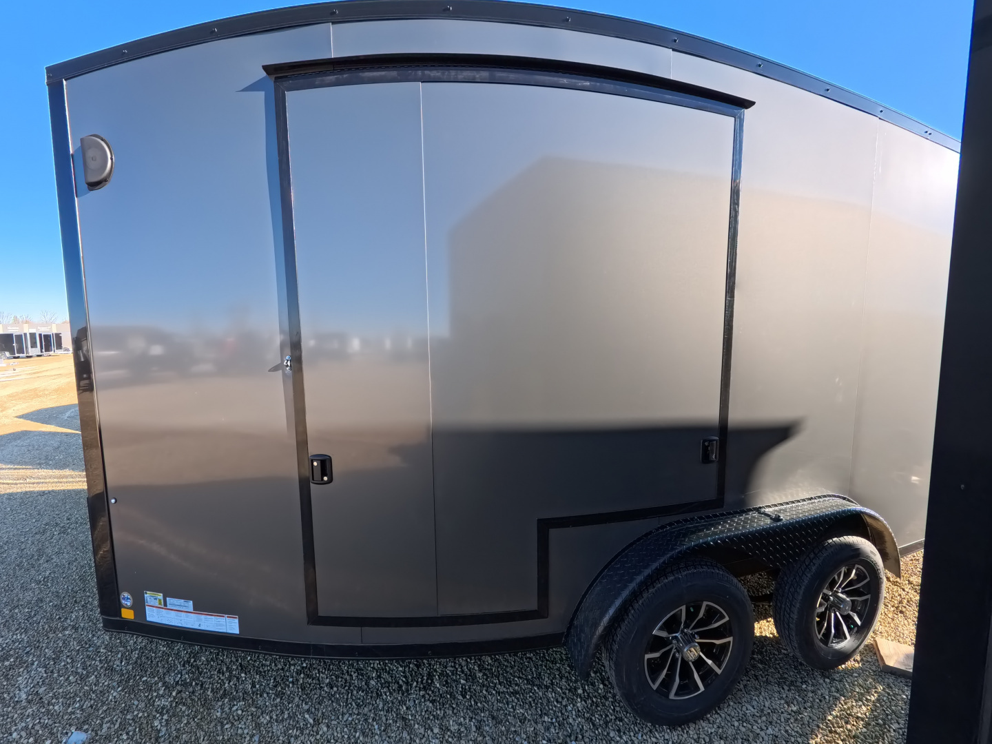 New 2026 Formula Trailers Charcoal 7.5 x 16 x 7 Conquest SE Flat Top Sloped V-Nose Cargo / Enclosed Trailer with 7K GVWR
