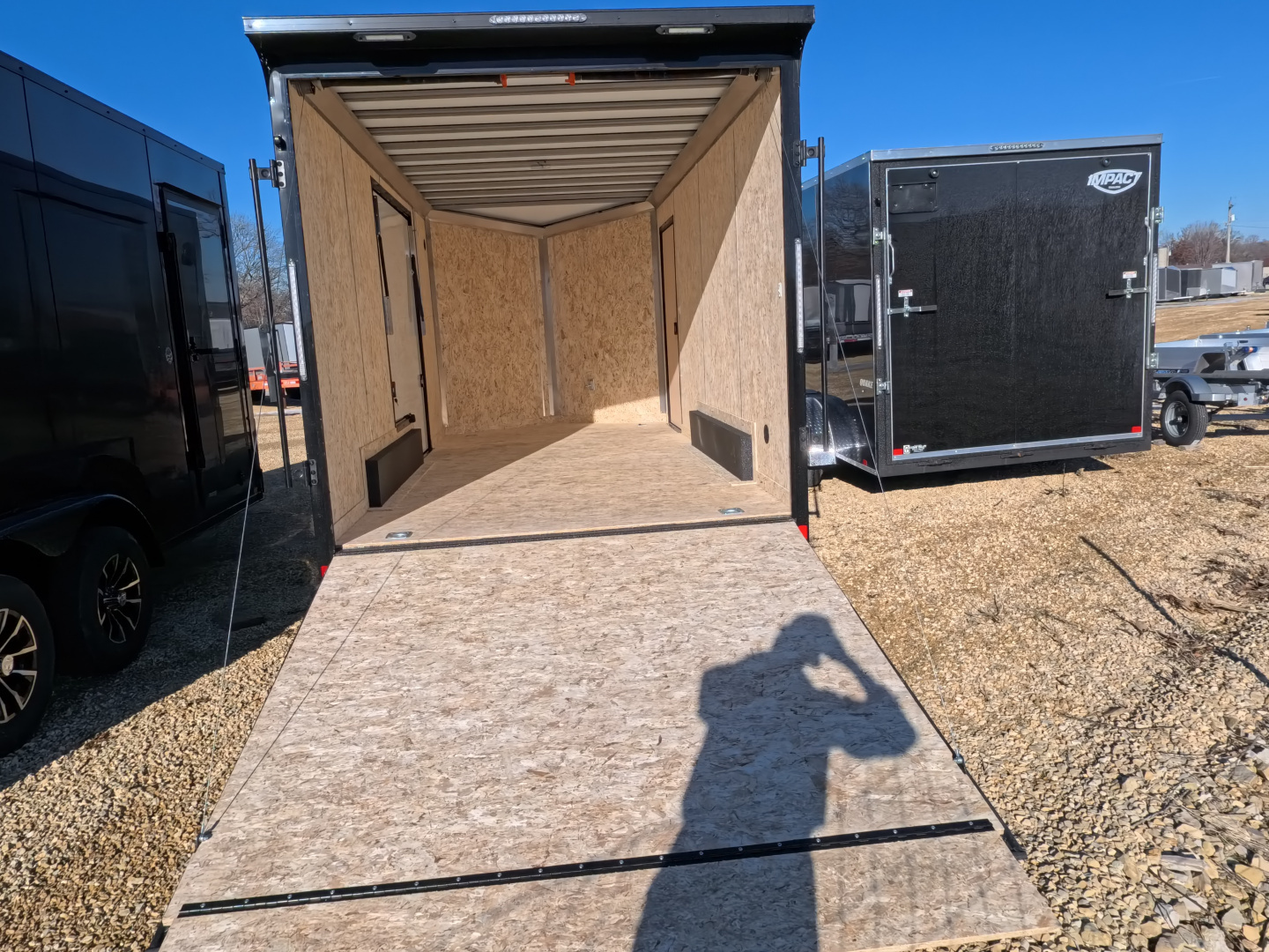 New 2026 Formula Trailers Charcoal 7.5 x 16 x 7 Conquest SE Flat Top Sloped V-Nose Cargo / Enclosed Trailer with 7K GVWR