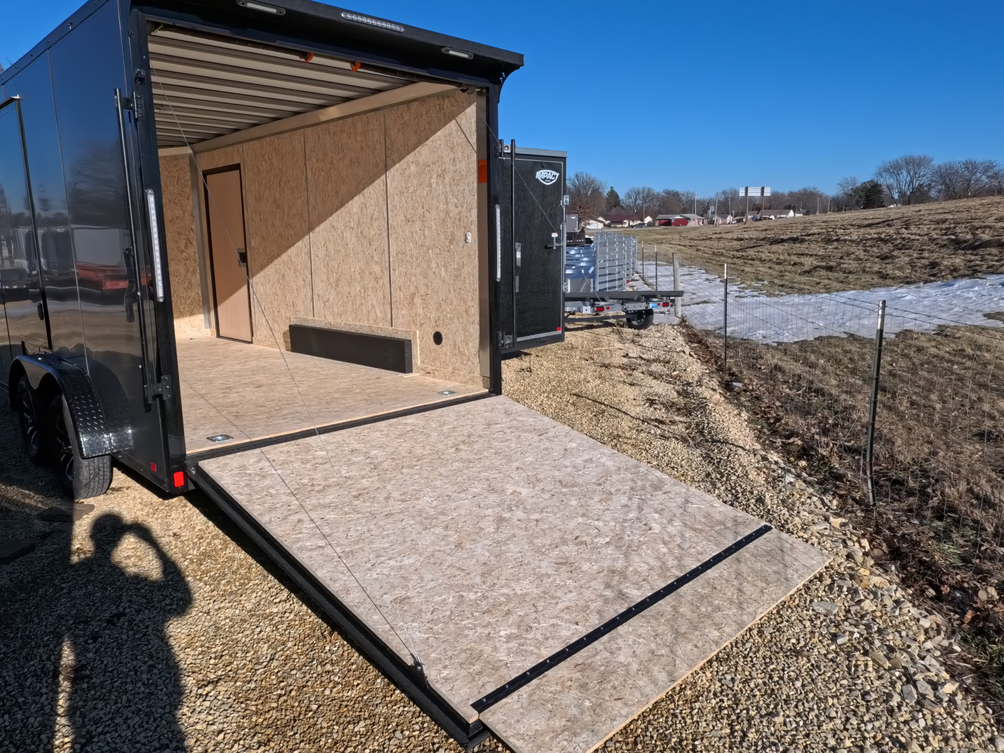 New 2026 Formula Trailers Charcoal 7.5 x 16 x 7 Conquest SE Flat Top Sloped V-Nose Cargo / Enclosed Trailer with 7K GVWR