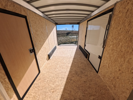 New 2026 Formula Trailers Charcoal 7.5 x 16 x 7 Conquest SE Flat Top Sloped V-Nose Cargo / Enclosed Trailer with 7K GVWR