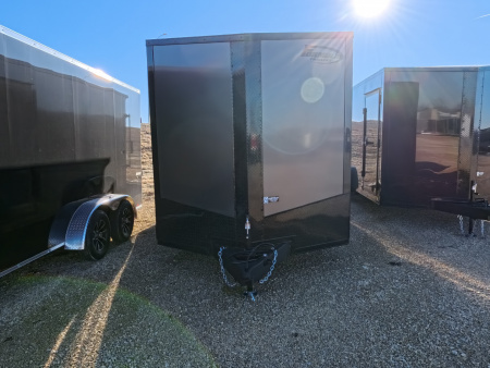 New 2026 Formula Trailers Charcoal 7.5 x 16 x 7 Conquest SE Flat Top Sloped V-Nose Cargo / Enclosed Trailer with 7K GVWR