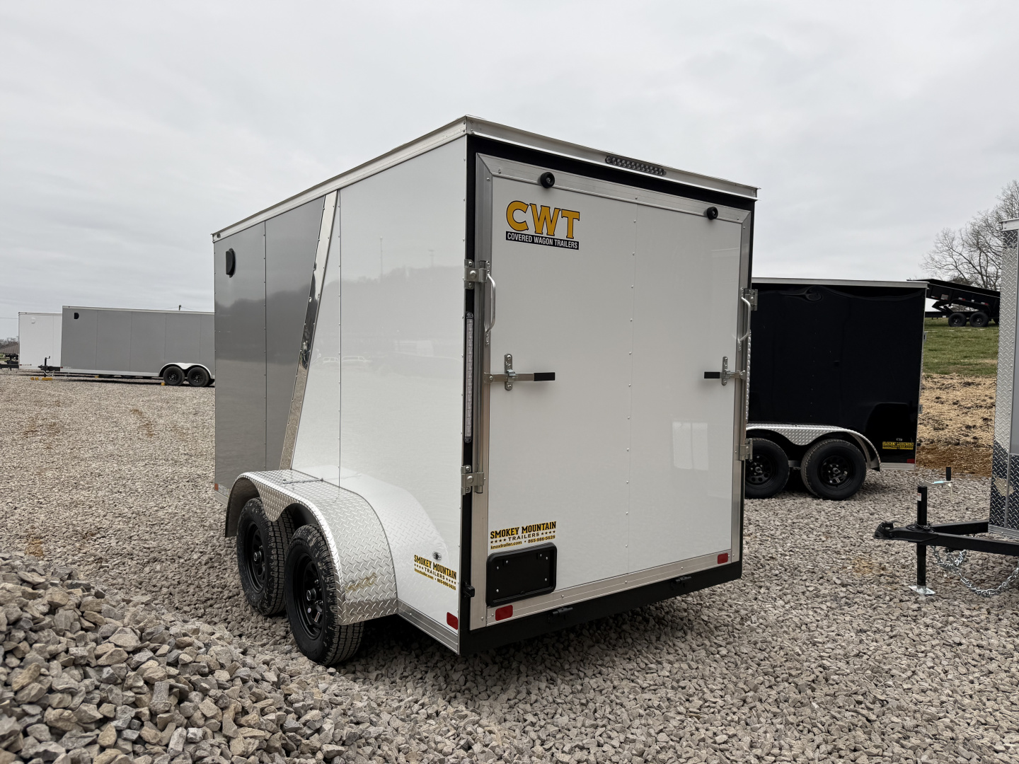 New 2026 Covered Wagon Trailers 6X12 TA2 POLY 2 TONE Cargo / Enclosed Trailer