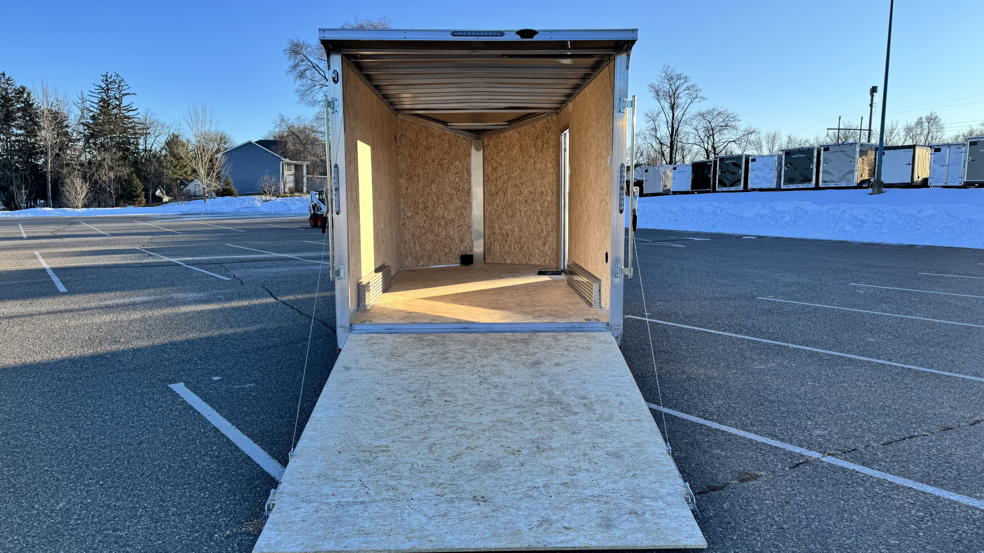 Trailer Rear Door Ramp New Lightning 7.5x14 Aluminum Enclosed Trailer - Rear ramp door! for ...