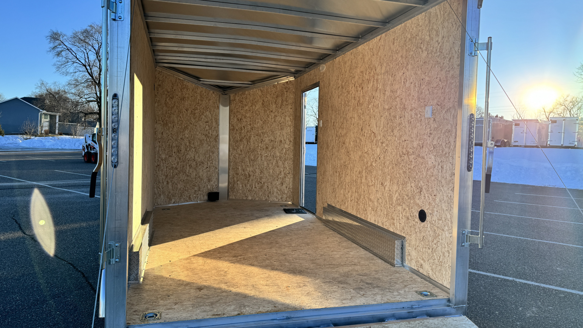 Trailer Rear Door Ramp New Lightning 7.5x14 Aluminum Enclosed Trailer - Rear ramp door! for ...