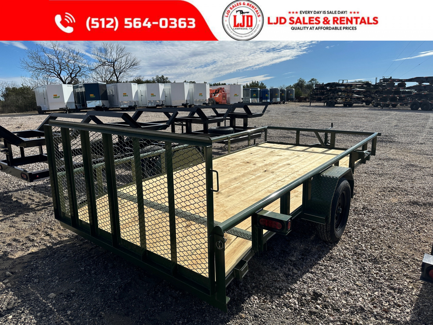 New 2026 Tiger Trailers - 77x14 - Gate - Utility Trailer