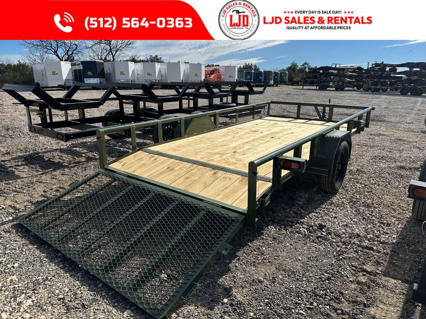 New 2026 Tiger Trailers - 77x14 - Gate - Utility Trailer