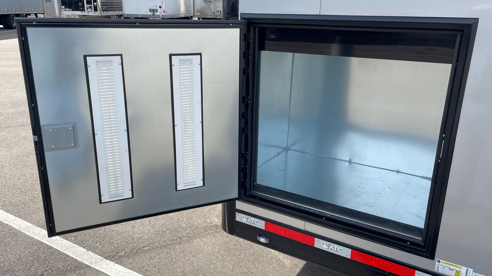 New 2026 ATC 28' RoM 500 Aluminum Enclosed Car Hauler/ Race Trailer - Silver, Extruded Floor, Escape Door, AC
