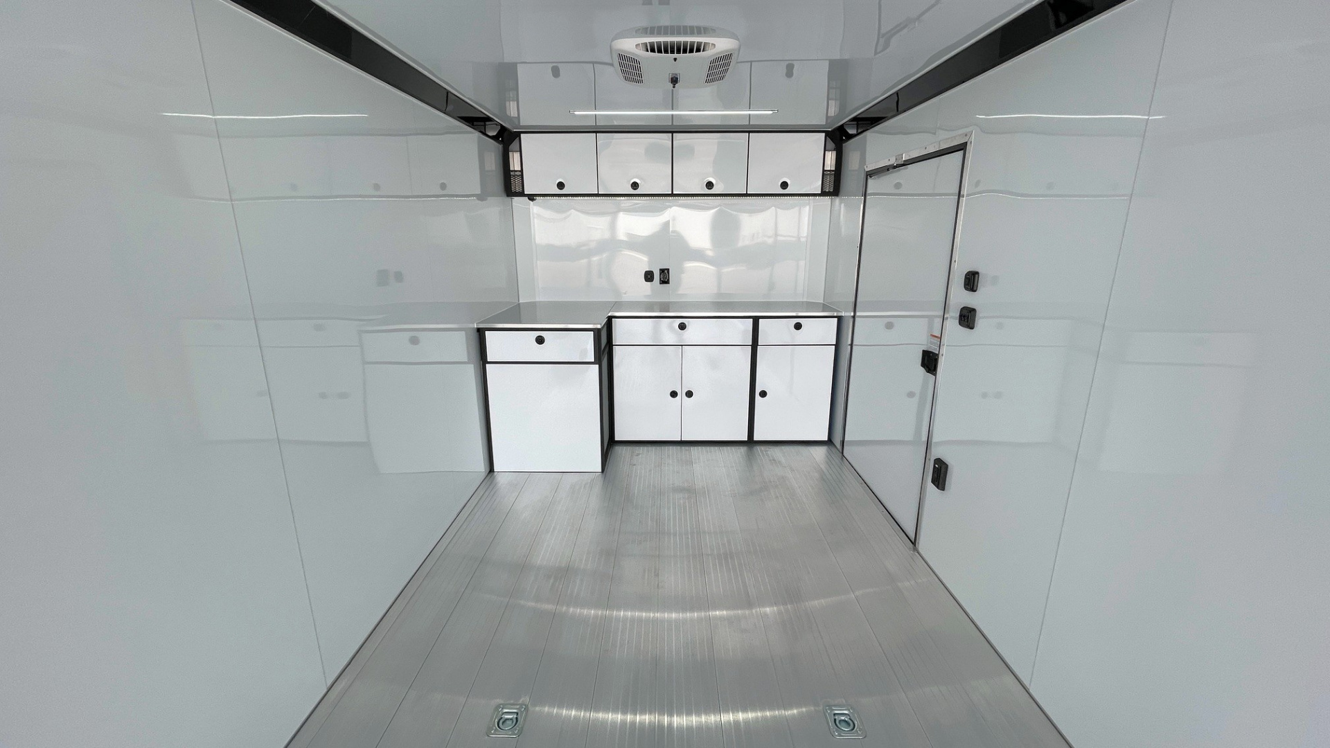 New 2026 ATC 28' RoM 500 Aluminum Enclosed Car Hauler/ Race Trailer - Silver, Extruded Floor, Escape Door, AC