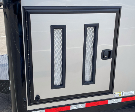 New 2026 ATC 28' RoM 500 Aluminum Enclosed Car Hauler/ Race Trailer - Silver, Extruded Floor, Escape Door, AC