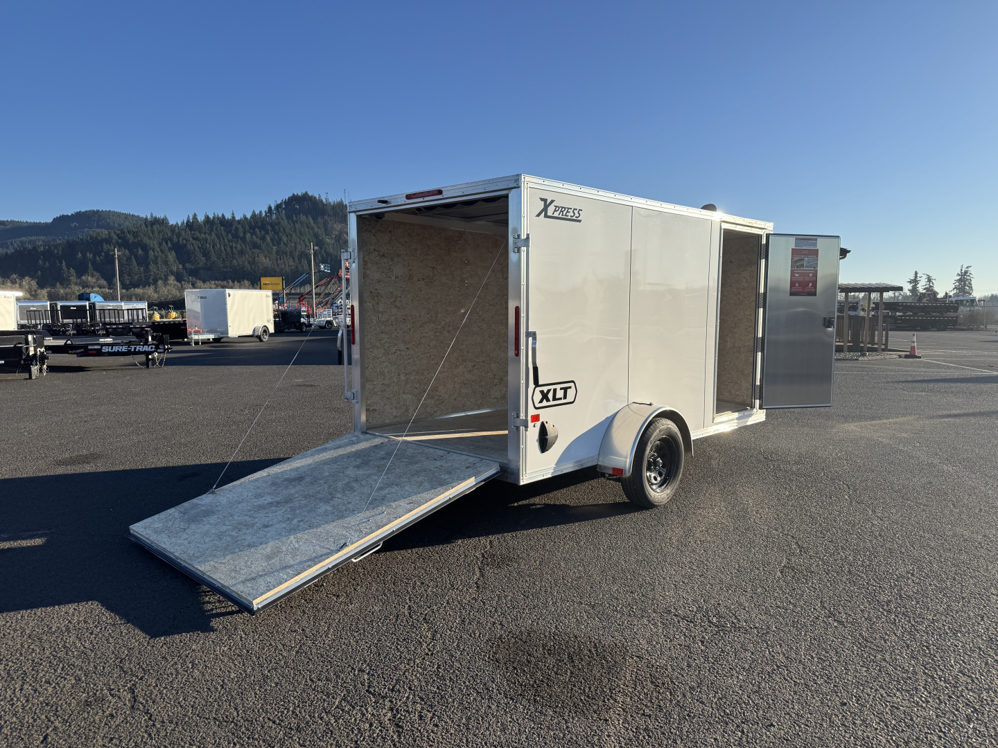 New 2026 ALCOM XPRESS 6X12 Aluminum Enclosed Trailer 3K GVWR