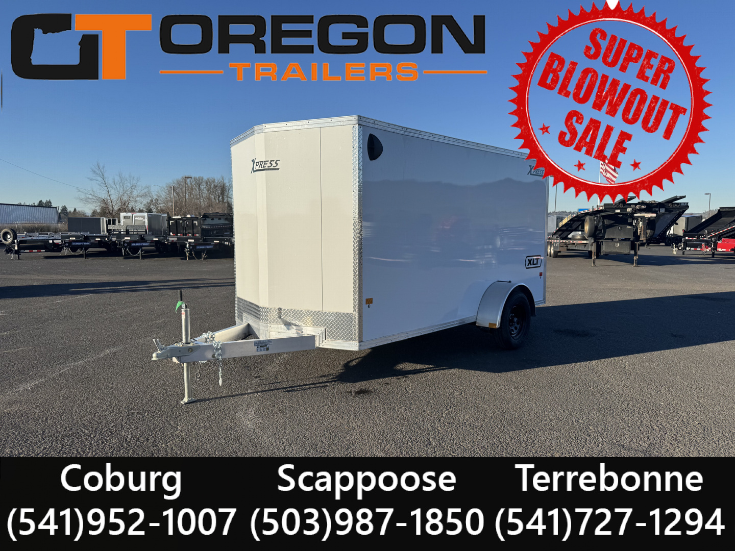 New 2026 ALCOM XPRESS 6X12 Aluminum Enclosed Trailer 3K GVWR