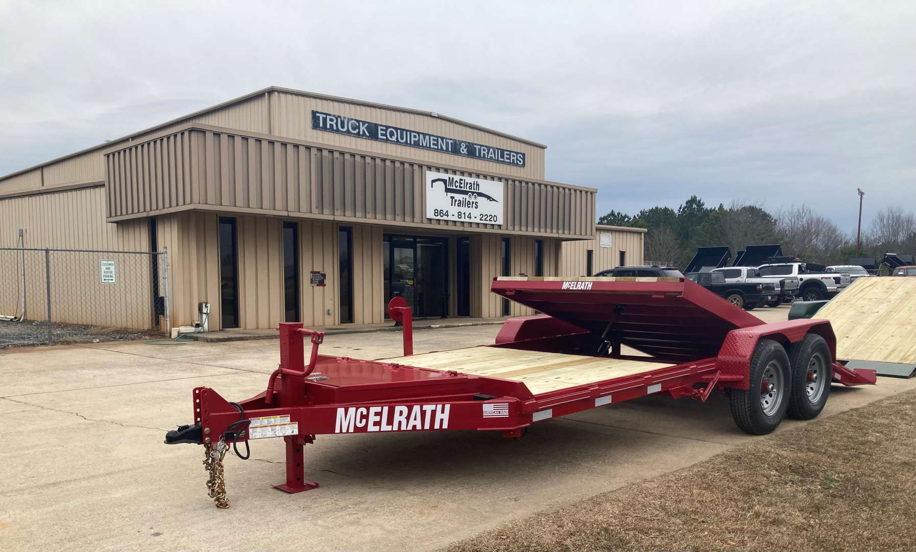 New 2026 McElrath Trailers 720ST7T Tilt Trailer 14KGVWR