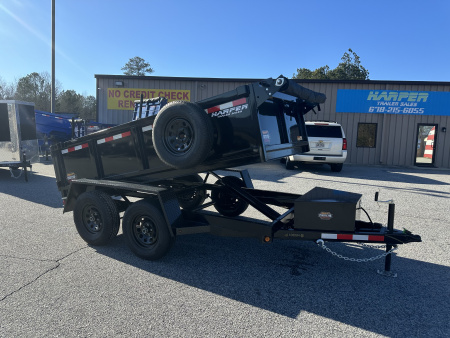 New 2026 PROSPECTOR LIGHT DUTY 5X10 7K TANDEM AXLE DUMP TRAILER WITH 2' WALLS WITH TARP AND SPARE TIRE