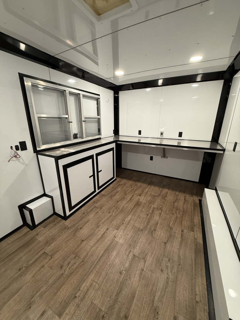 New 8.5X14TA Black Beverage Concession Trailer