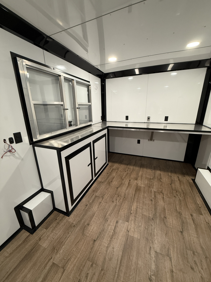 New 8.5X14TA Black Beverage Concession Trailer