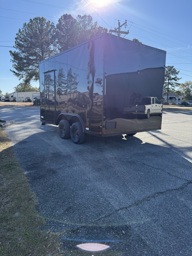 New 8.5X14TA Black Beverage Concession Trailer