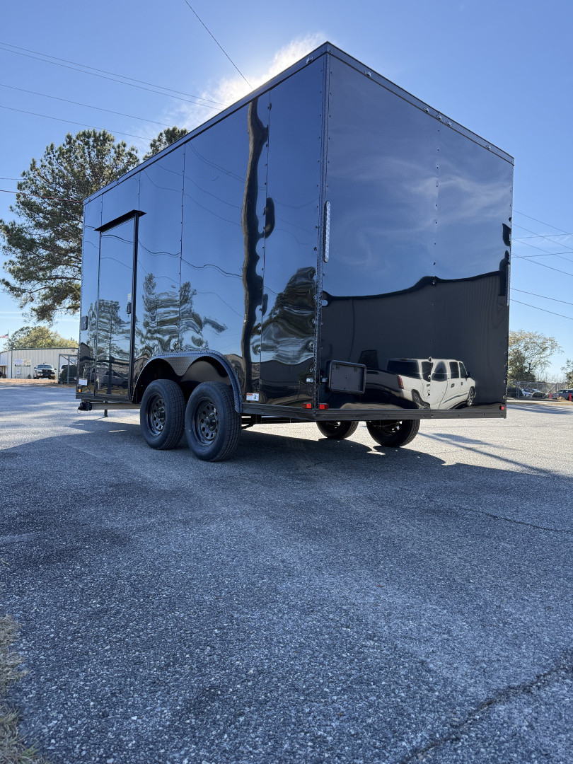 New 8.5X14TA Black Beverage Concession Trailer