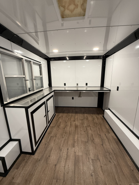 New 8.5X14TA Black Beverage Concession Trailer