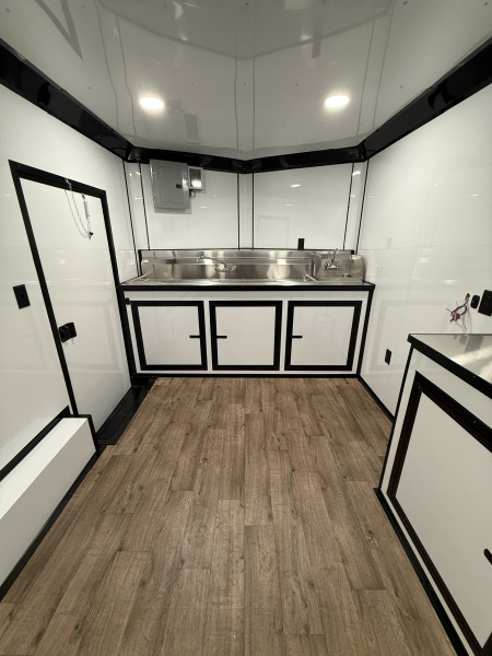 New 8.5X14TA Black Beverage Concession Trailer