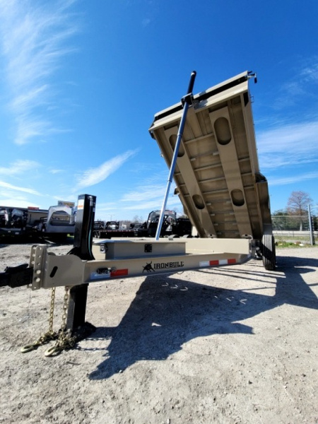 New 2026 Iron Bull DTB Sniper Package Package With 8k Axles & 17.5 Wheels Hydraulic Jack Wireless Remote Dump Trailer