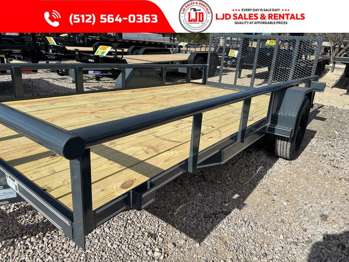 New 2026 Tiger Trailers - 77x14 - Gate - Utility Trailer