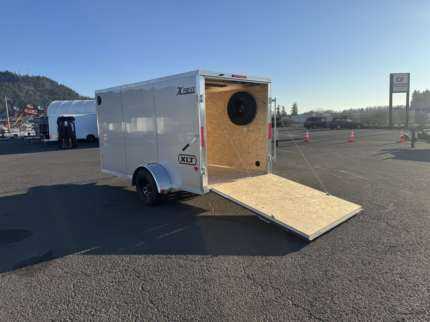 New 2026 ALCOM XPRESS 6X12 Aluminum Enclosed Trailer 3K GVWR