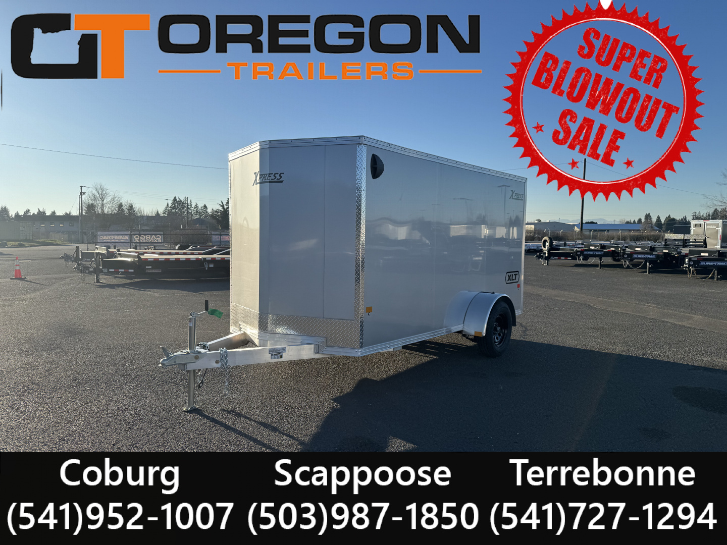New 2026 ALCOM XPRESS 6X12 Aluminum Enclosed Trailer 3K GVWR