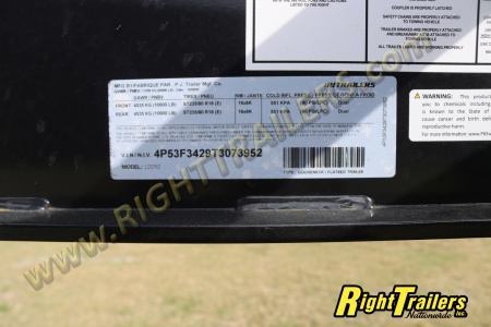 New 2026 8.5X25 PJ GOOGSENECK EQUIPMENT TRAILER