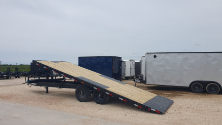 New 2025 PJ 102 x22' Deckover Hydraulic Tilt Trailer – T8