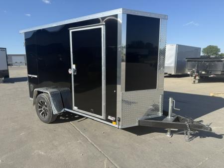 New 2026 Formula Black Traverse 5'x10' 3k Flat Top V-Nose Enclosed Cargo Trailer