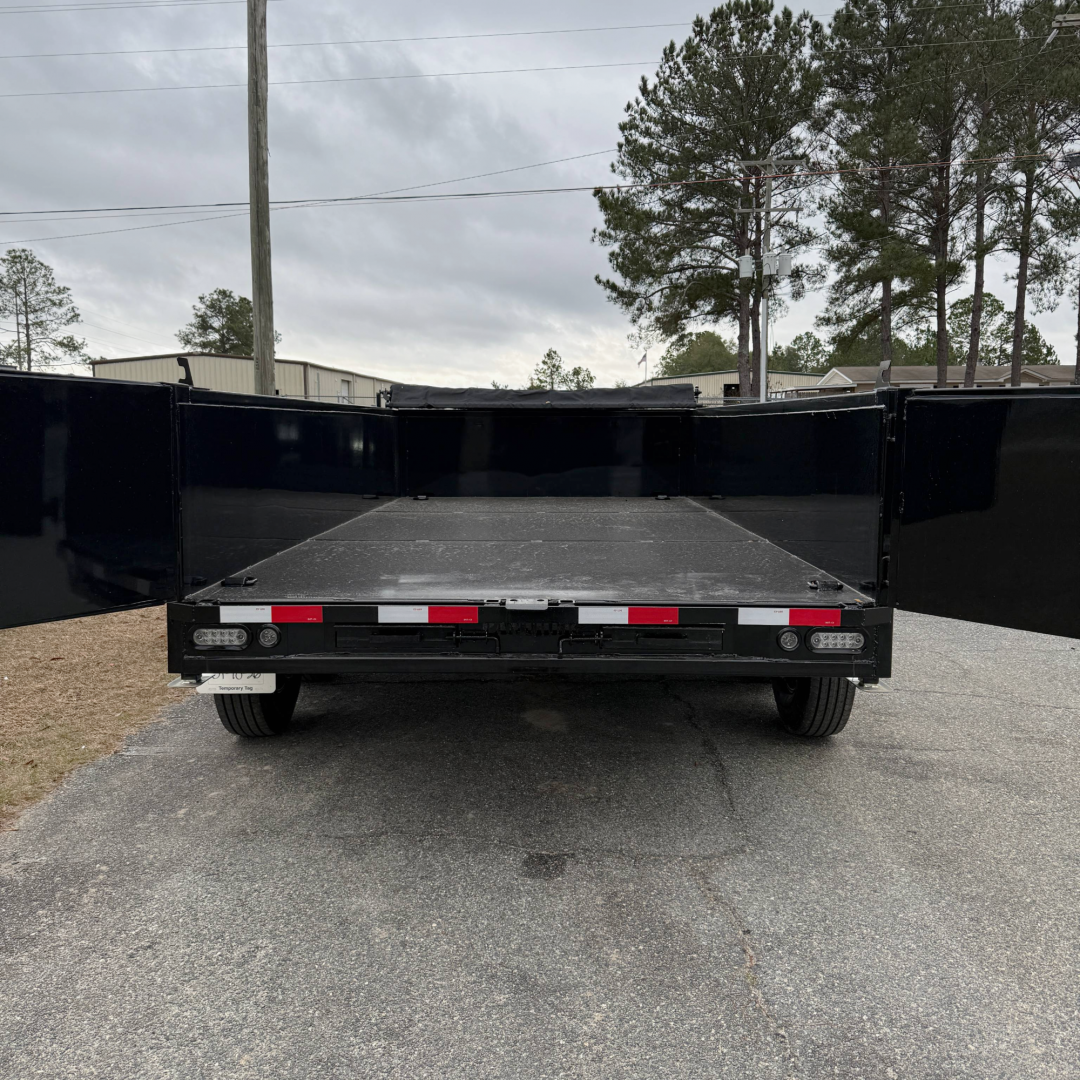 New 2026 Panther Cargo 7X14TA Black Dump Trailer Dump Trailer