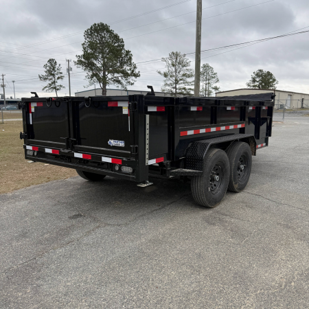 New 2026 Panther Cargo 7X14TA Black Dump Trailer Dump Trailer