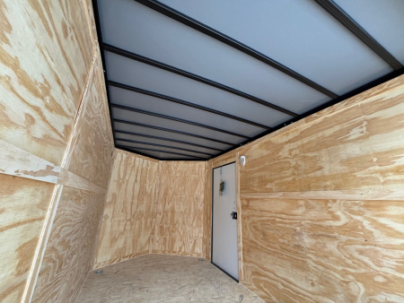 New 2026 Spartan 7X12 +2ft V-nose/7' interior height /Blackout Package/ Polycore Exterior - 7000GVW