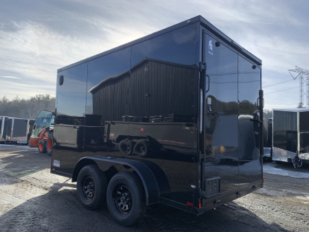 New 2026 Spartan 7X12 +2ft V-nose/7' interior height /Blackout Package/ Polycore Exterior - 7000GVW