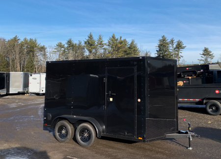 New 2026 Spartan 7X12 +2ft V-nose/7' interior height /Blackout Package/ Polycore Exterior - 7000GVW