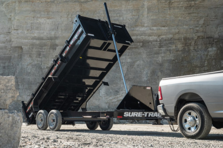 New 2026 Sure-Trac 82 x 14 17.6K Pro Series Telescopic Dump Trailer