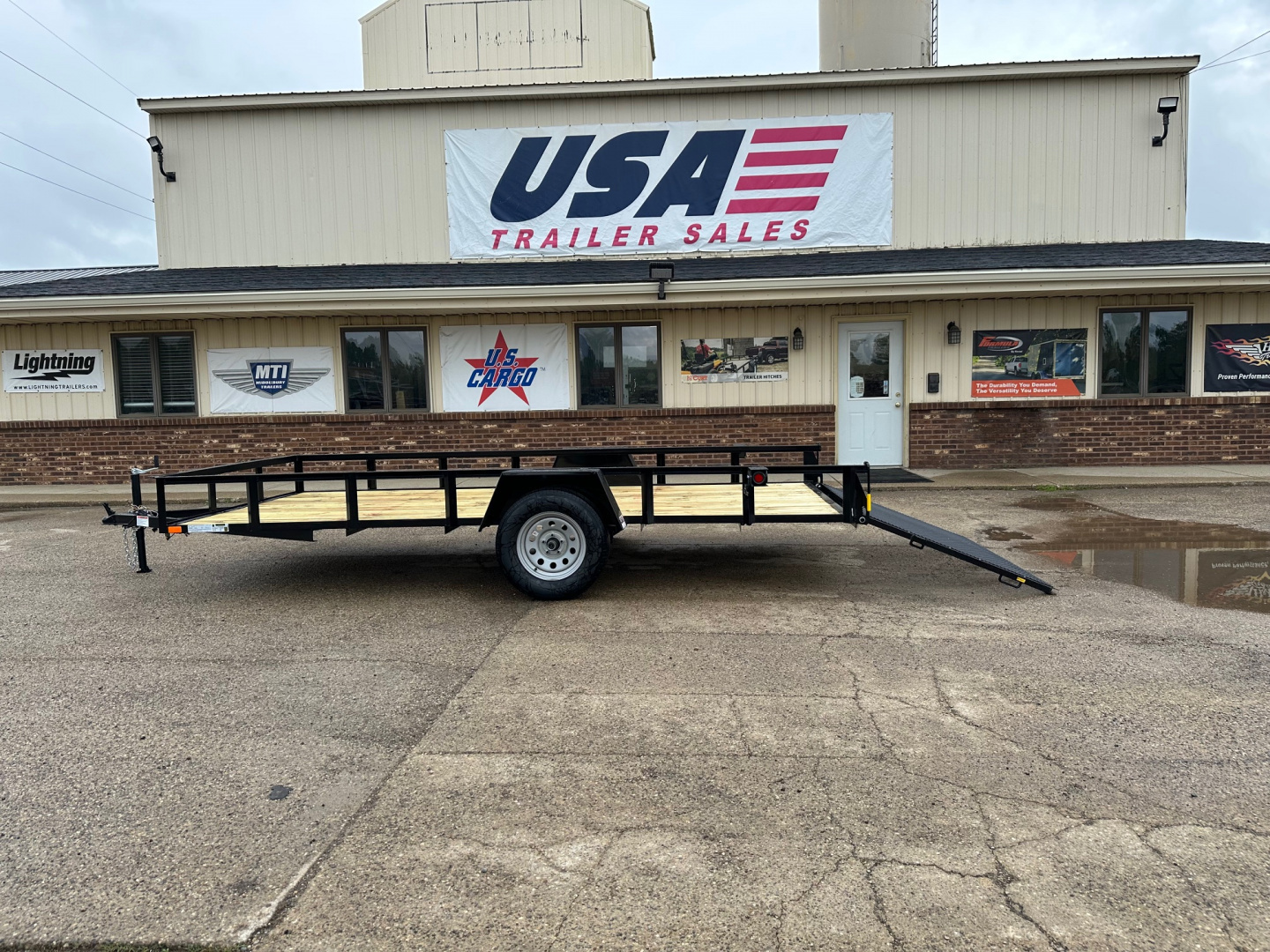 New 2026 AMO 76x14 Single Axle 3k Landscape Trailer