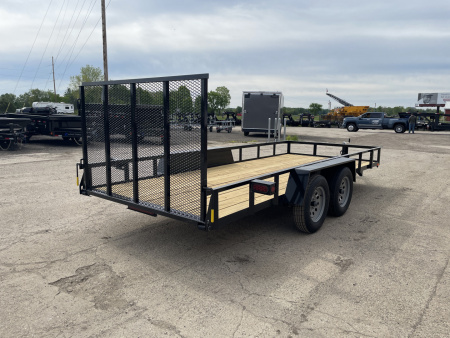 New 2025 AMO 76x16 TA2 Low-Side 7K Landscape Trailer