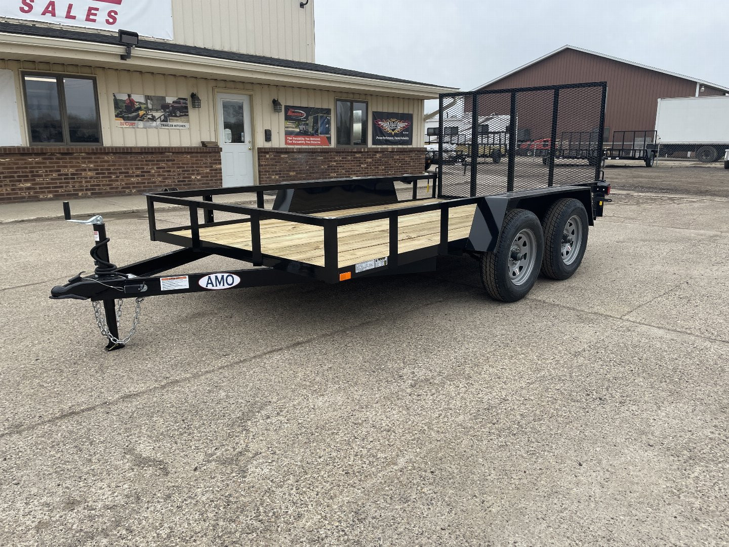 New 2026 AMO 76x12 Tandem Axle Low Side 7K Landscape Trailer