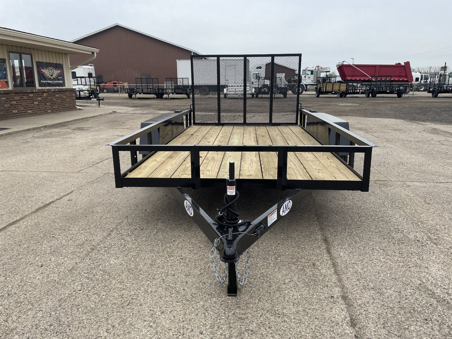 New 2026 AMO 76x12 Tandem Axle Low Side 7K Landscape Trailer